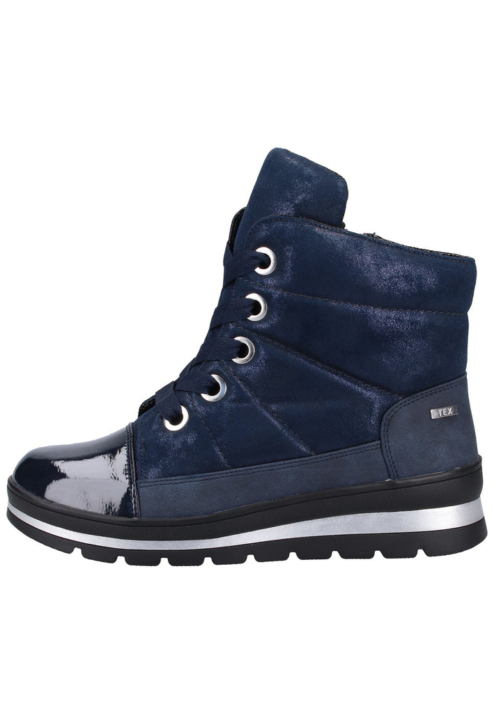 Caprice Stiefelette Lederimitat/Textil Navy - surf4shoes
