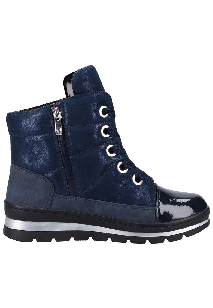 Caprice Stiefelette Lederimitat/Textil Navy - surf4shoes