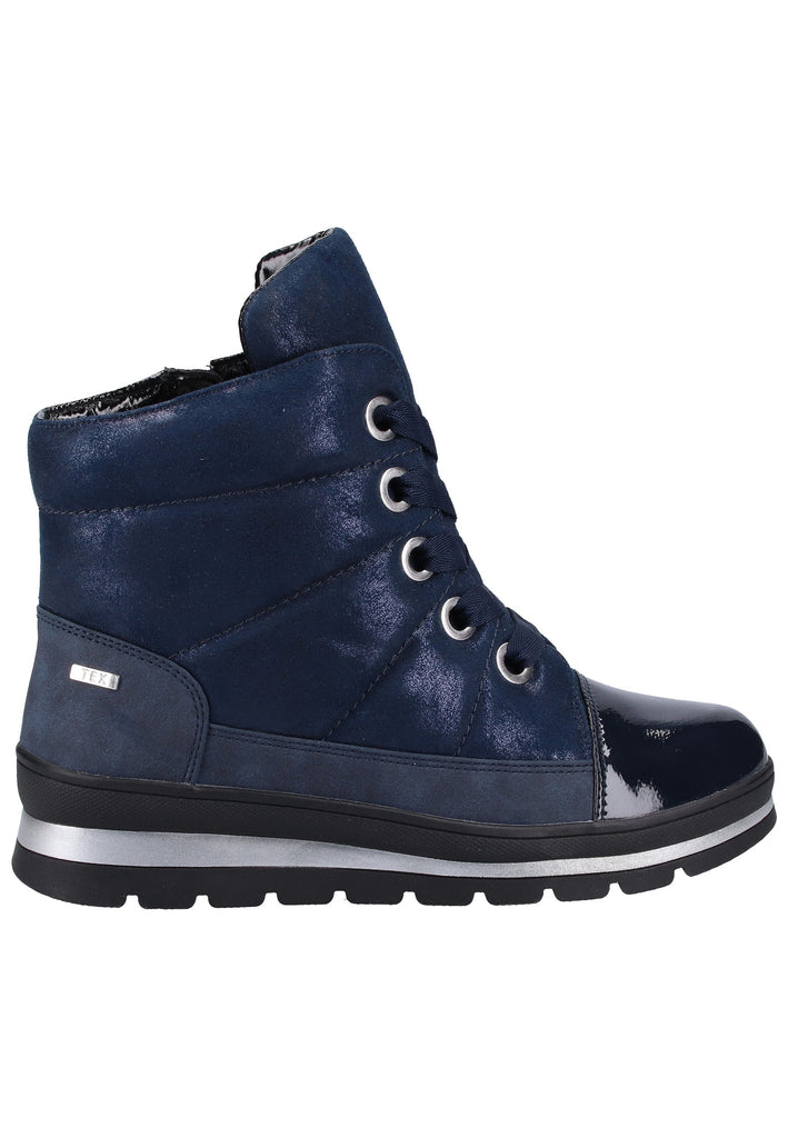 Caprice Stiefelette Lederimitat/Textil Navy - surf4shoes