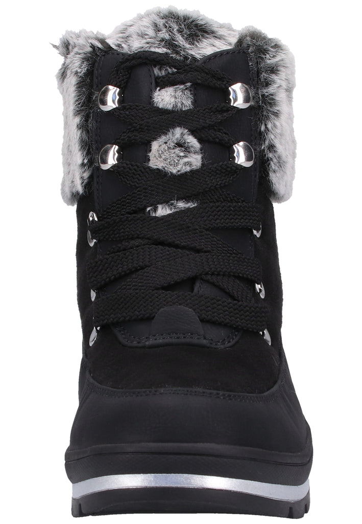 Caprice Stiefelette Lederimitat/Textil Schwarz Warmfutter - surf4shoes