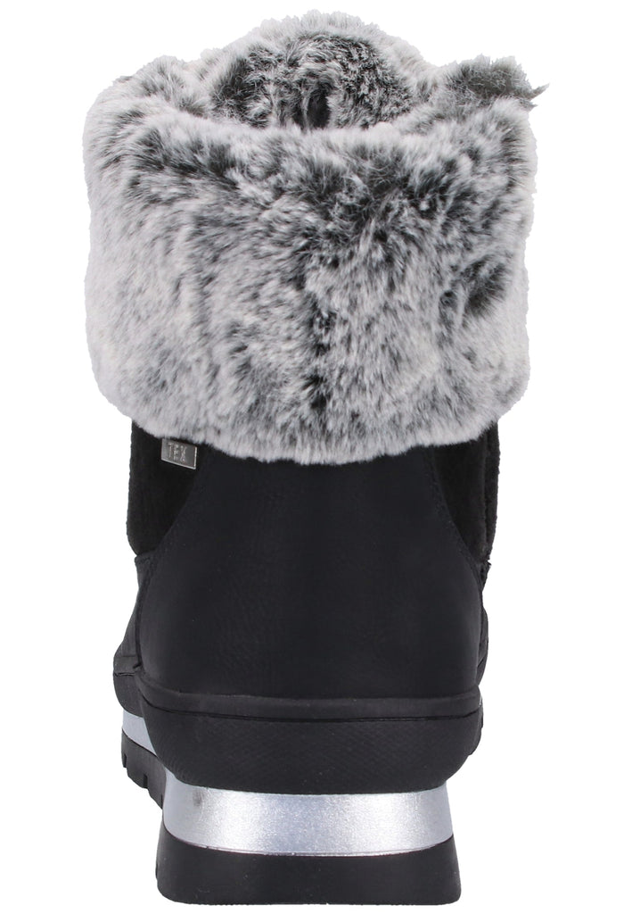 Caprice Stiefelette Lederimitat/Textil Schwarz Warmfutter - surf4shoes