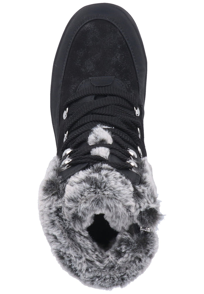 Caprice Stiefelette Lederimitat/Textil Schwarz Warmfutter - surf4shoes