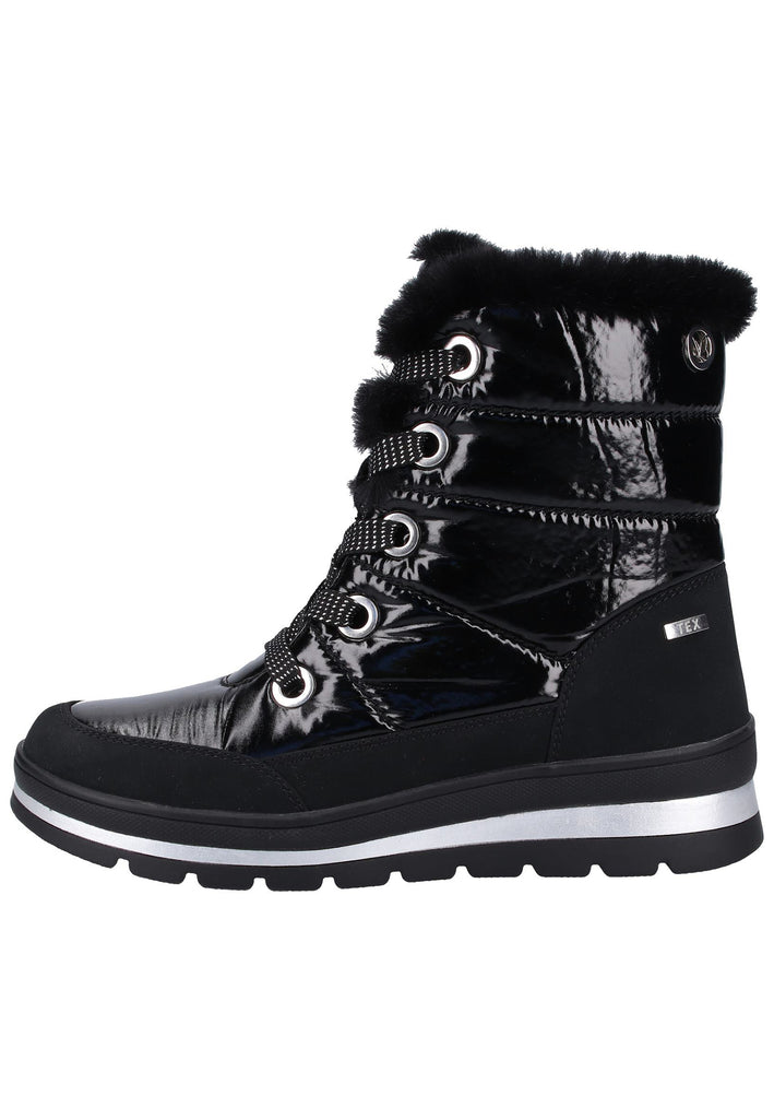 Caprice Stiefelette Lederimitat/Textil Schwarz Warmfutter - surf4shoes