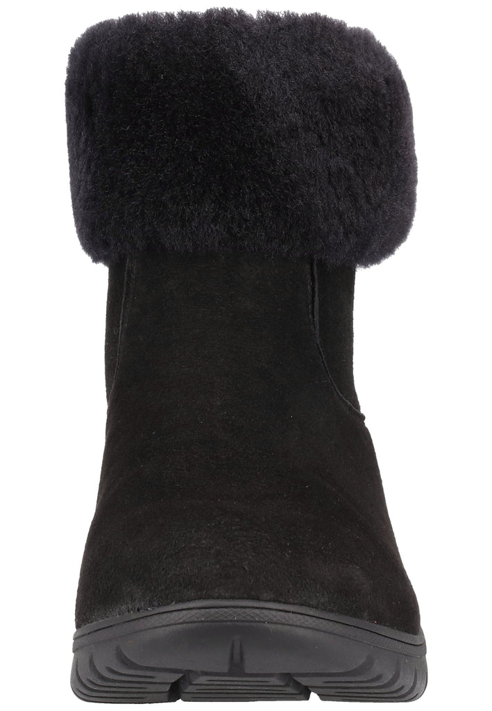 Caprice Stiefelette Veloursleder Schwarz - surf4shoes