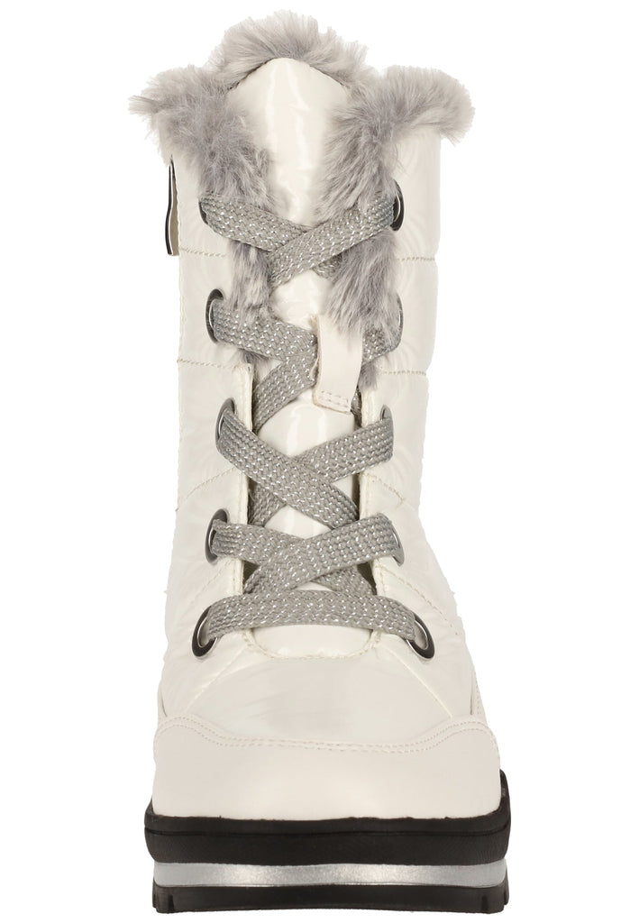 Caprice Stiefelette Lederimitat/Textil Weiß Warmfutter - surf4shoes
