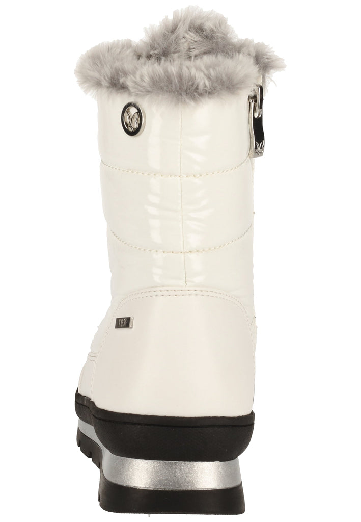 Caprice Stiefelette Lederimitat/Textil Weiß Warmfutter - surf4shoes