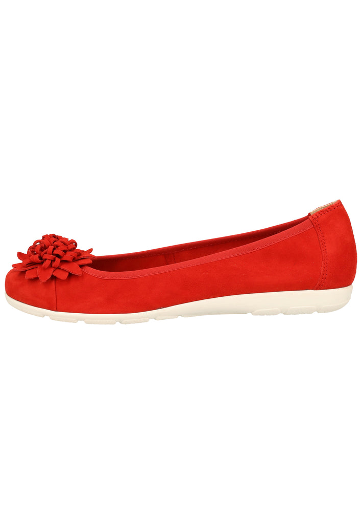 Caprice Ballerinas Leder Red - surf4shoes