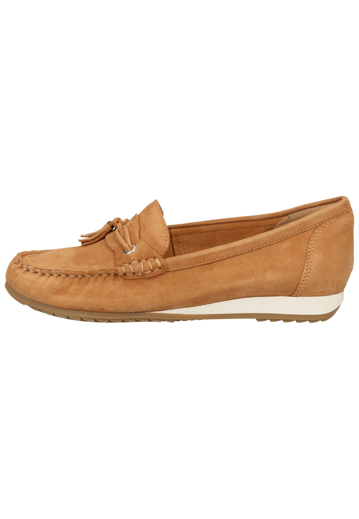 Caprice Slipper Leder Tan - surf4shoes