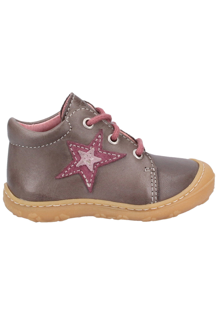 Pepino Halbschuhe Leder Grau/Rosa - surf4shoes