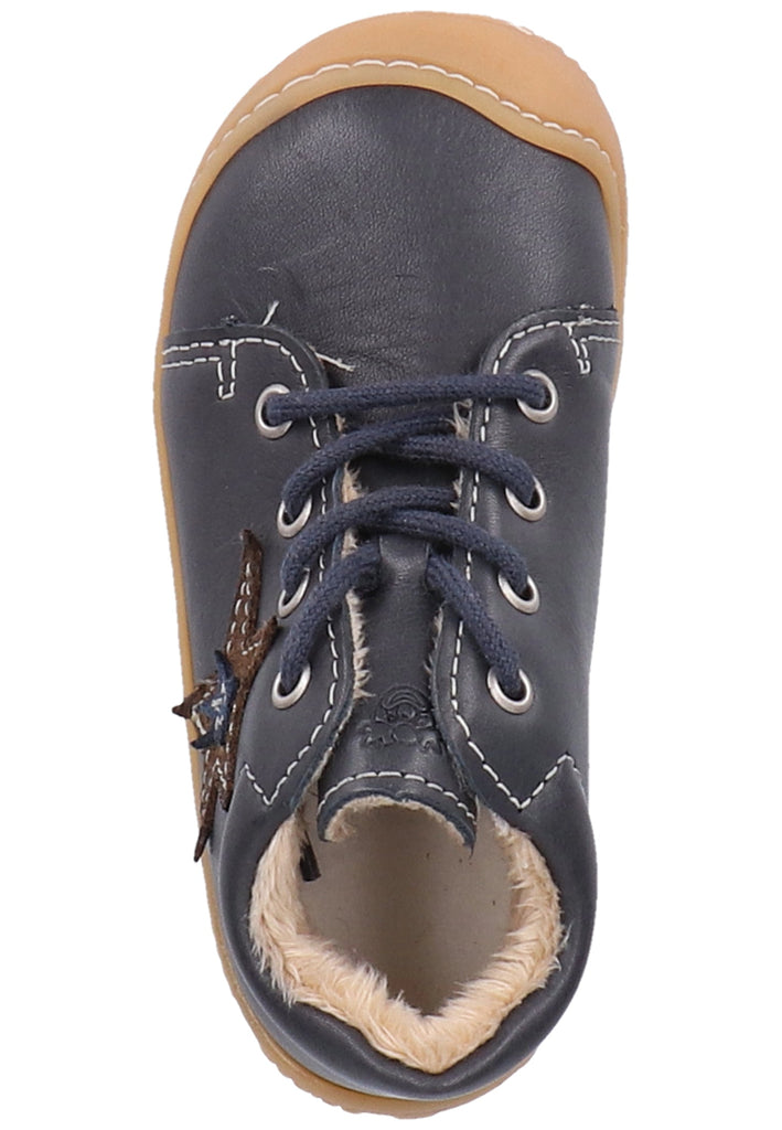 Pepino Halbschuhe Leder Dunkelblau Warmfutter - surf4shoes