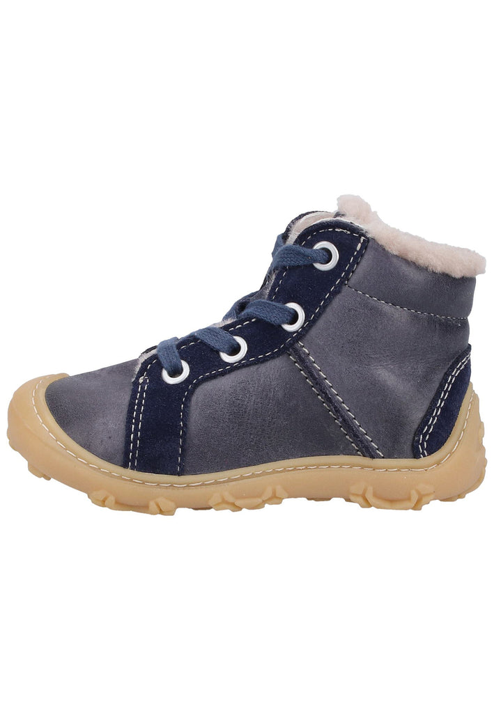 Pepino Stiefelette Leder Dunkelblau Warmfutter - surf4shoes