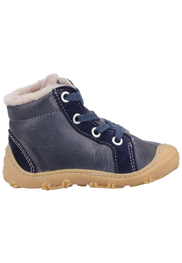 Pepino Stiefelette Leder Dunkelblau Warmfutter - surf4shoes