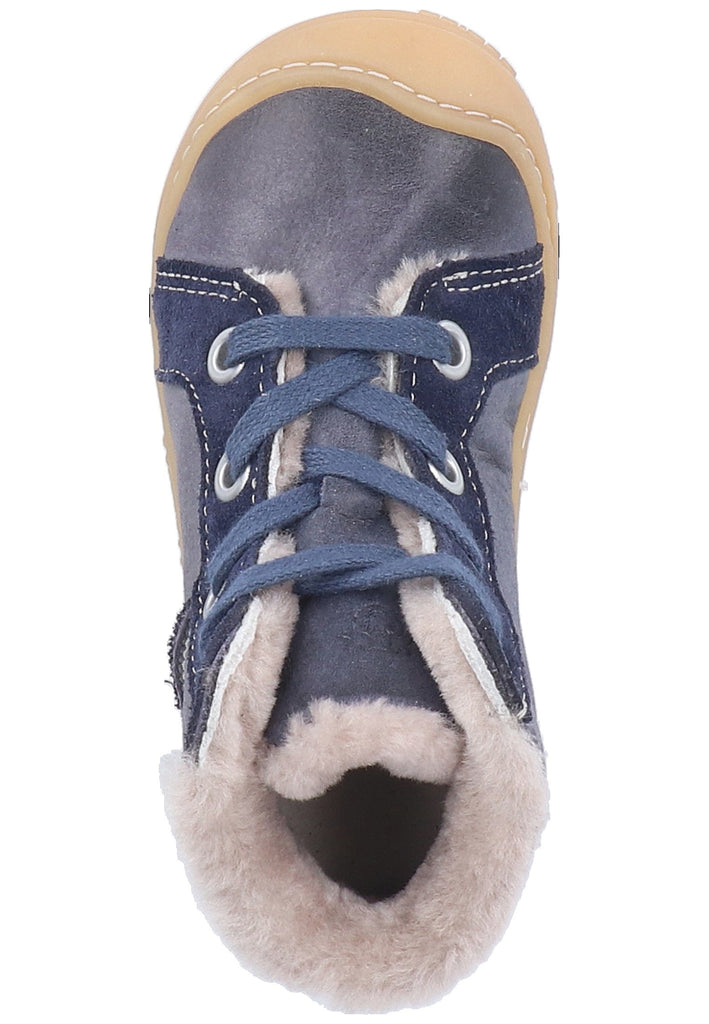 Pepino Stiefelette Leder Dunkelblau Warmfutter - surf4shoes