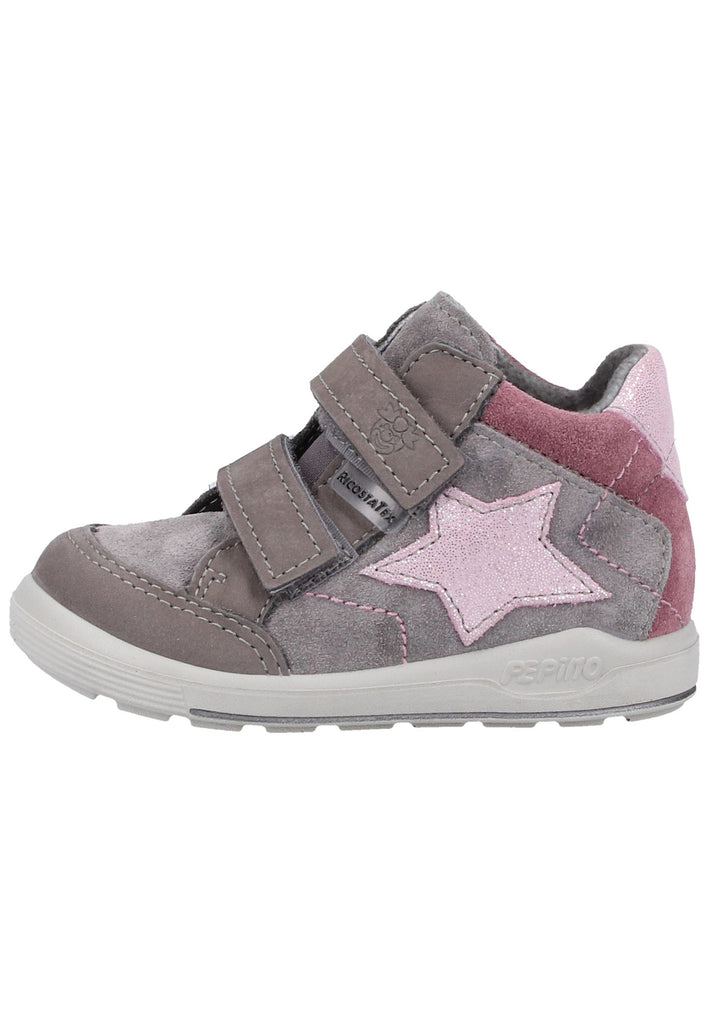 Pepino Halbschuhe Leder/Synthetik Grau/Rosa - surf4shoes