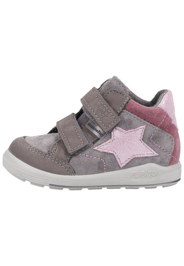 Pepino Halbschuhe Leder/Synthetik Grau/Rosa - surf4shoes