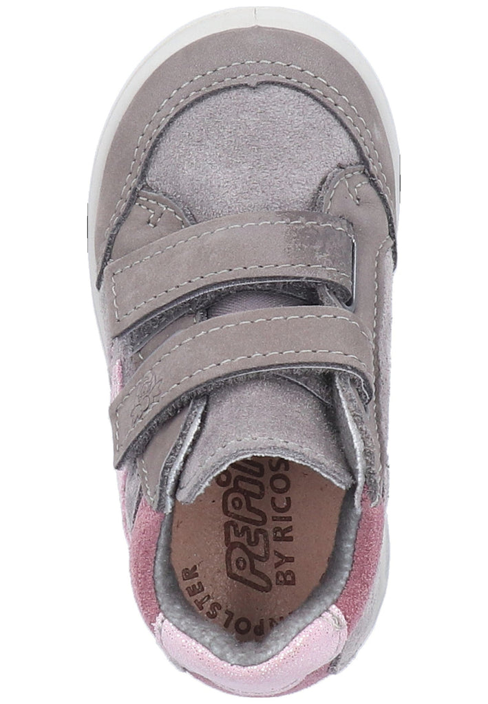 Pepino Halbschuhe Leder/Synthetik Grau/Rosa - surf4shoes