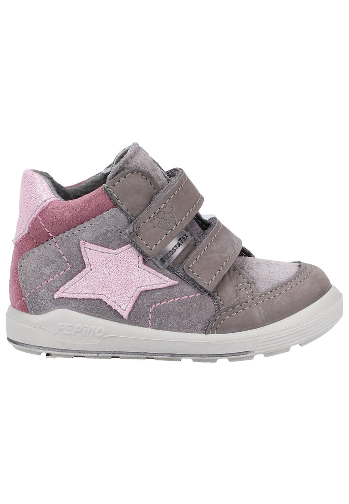 Pepino Halbschuhe Leder/Synthetik Grau/Rosa - surf4shoes