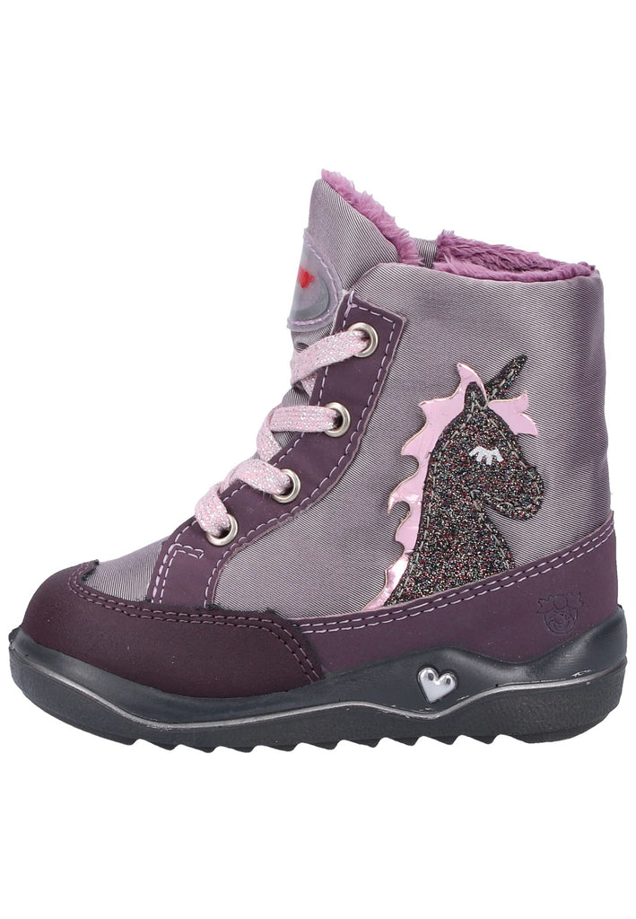 Pepino Stiefel Lederimitat/Textil Lila Warmfutter - surf4shoes