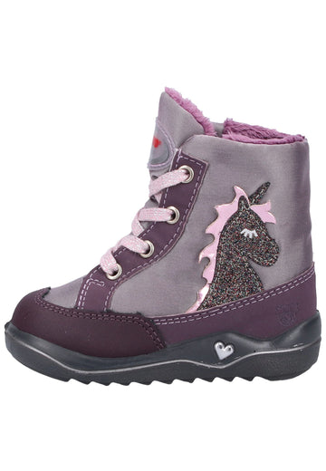 Pepino Stiefel Lederimitat/Textil Lila Warmfutter - surf4shoes