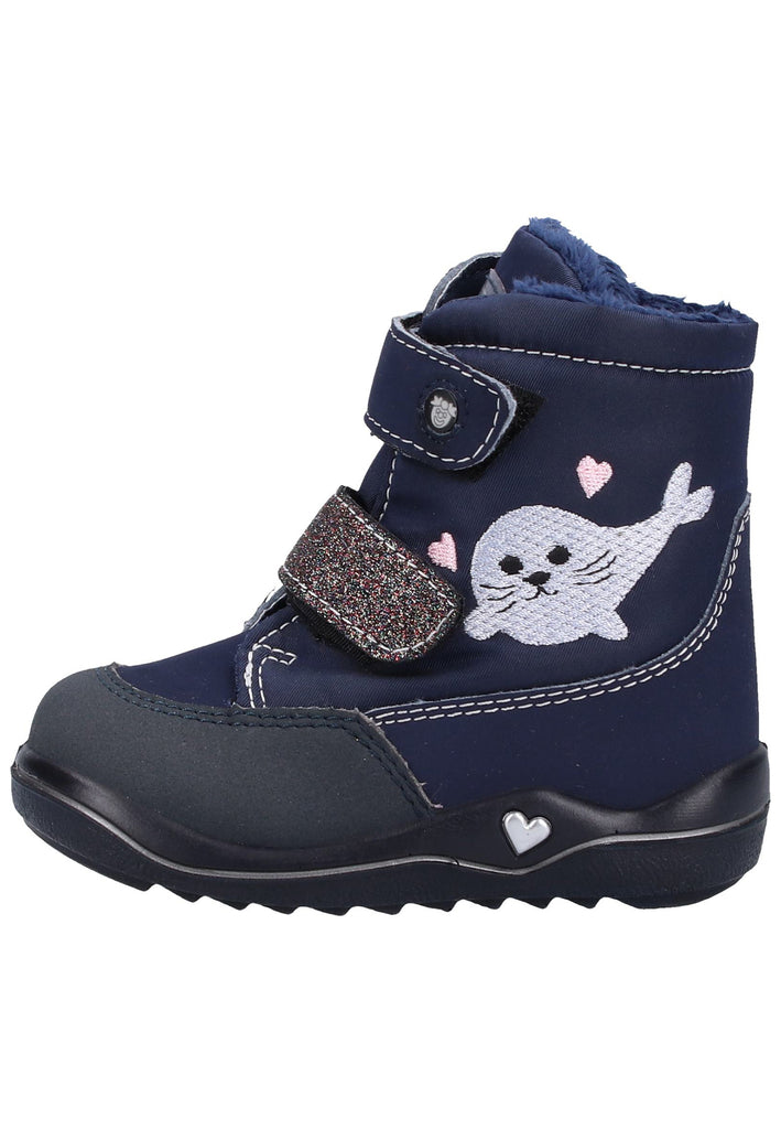 Pepino Stiefel Lederimitat/Textil Dunkelblau Warmfutter - surf4shoes