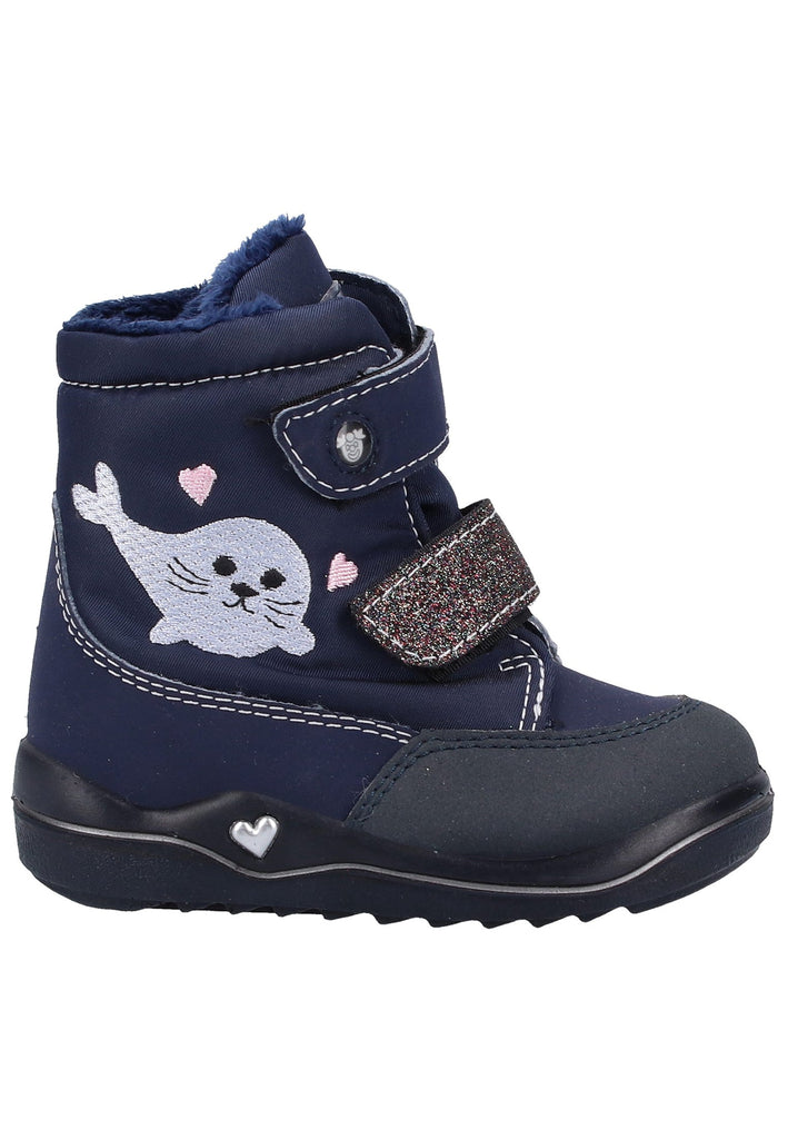 Pepino Stiefel Lederimitat/Textil Dunkelblau Warmfutter - surf4shoes