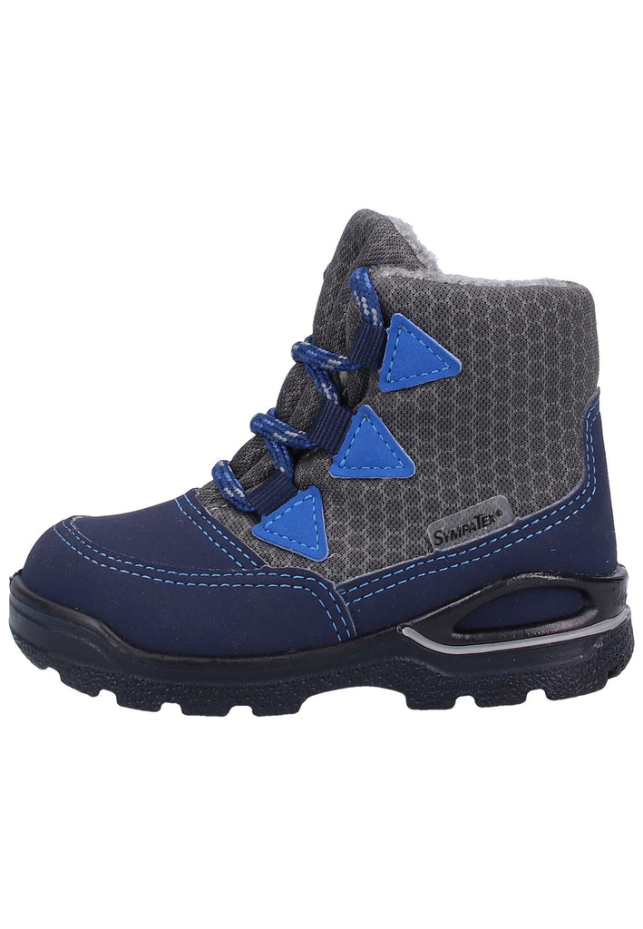 Pepino Stiefel Lederimitat Blau/Grau Warmfutter - surf4shoes