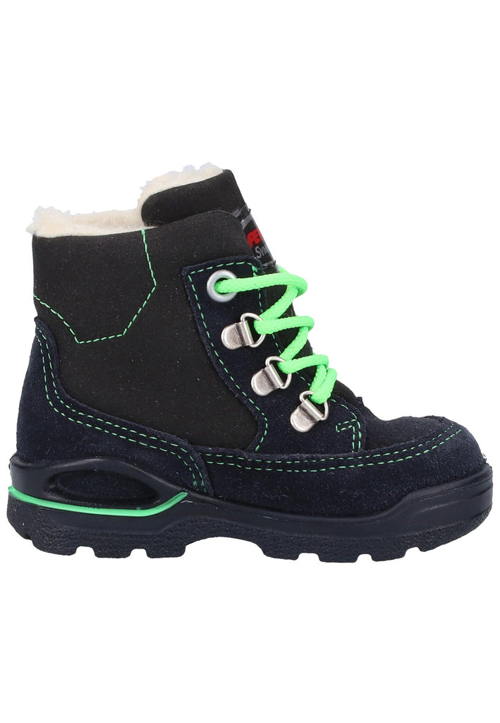 Pepino Stiefelette Leder/Synthetik Blau/Schwarz Warmfutter - surf4shoes