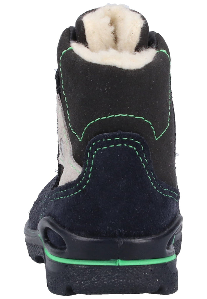 Pepino Stiefelette Leder/Synthetik Blau/Schwarz Warmfutter - surf4shoes