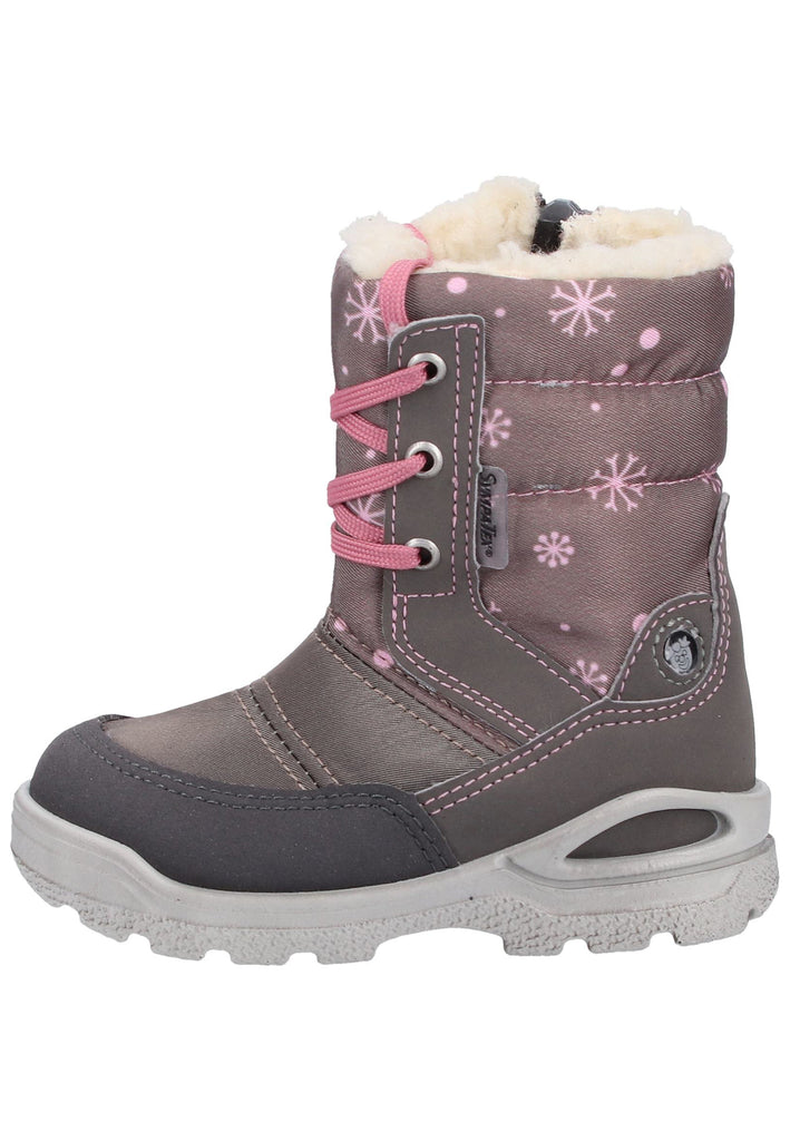 Pepino Stiefel Lederimitat/Textil Braun/Grau Warmfutter - surf4shoes