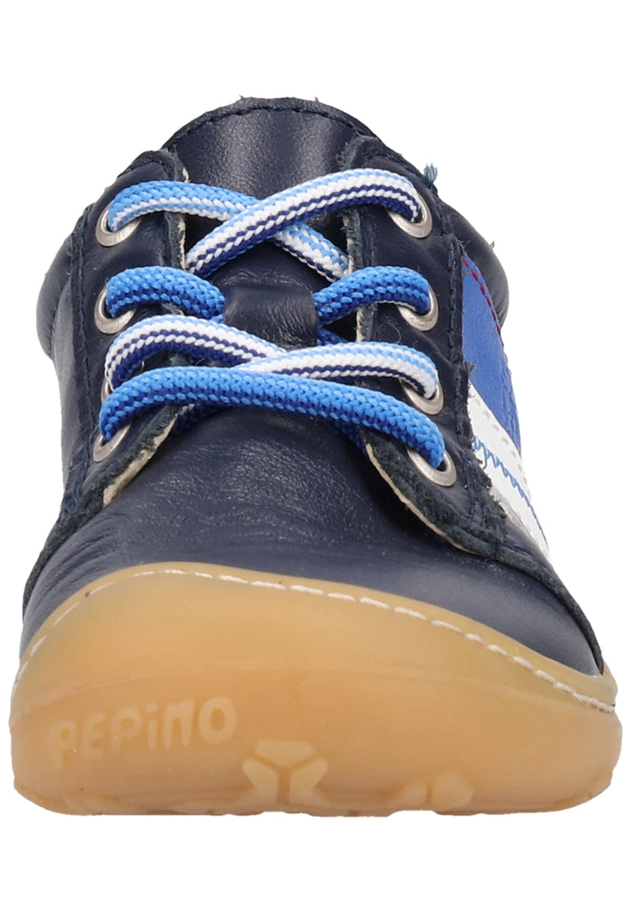 Pepino Halbschuhe Leder Blau/Weiß - surf4shoes