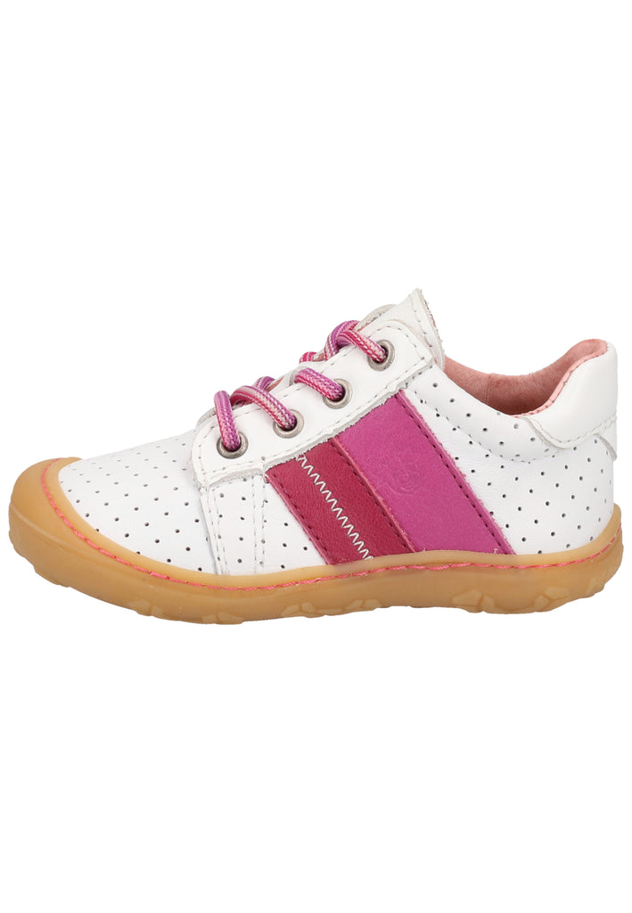 Pepino Halbschuhe Leder Weiß/Pink - surf4shoes
