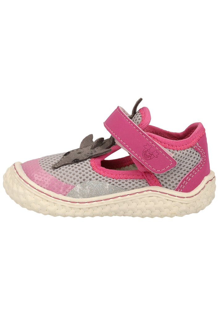 Pepino Halbschuhe Lederimitat Grau/Pink - surf4shoes