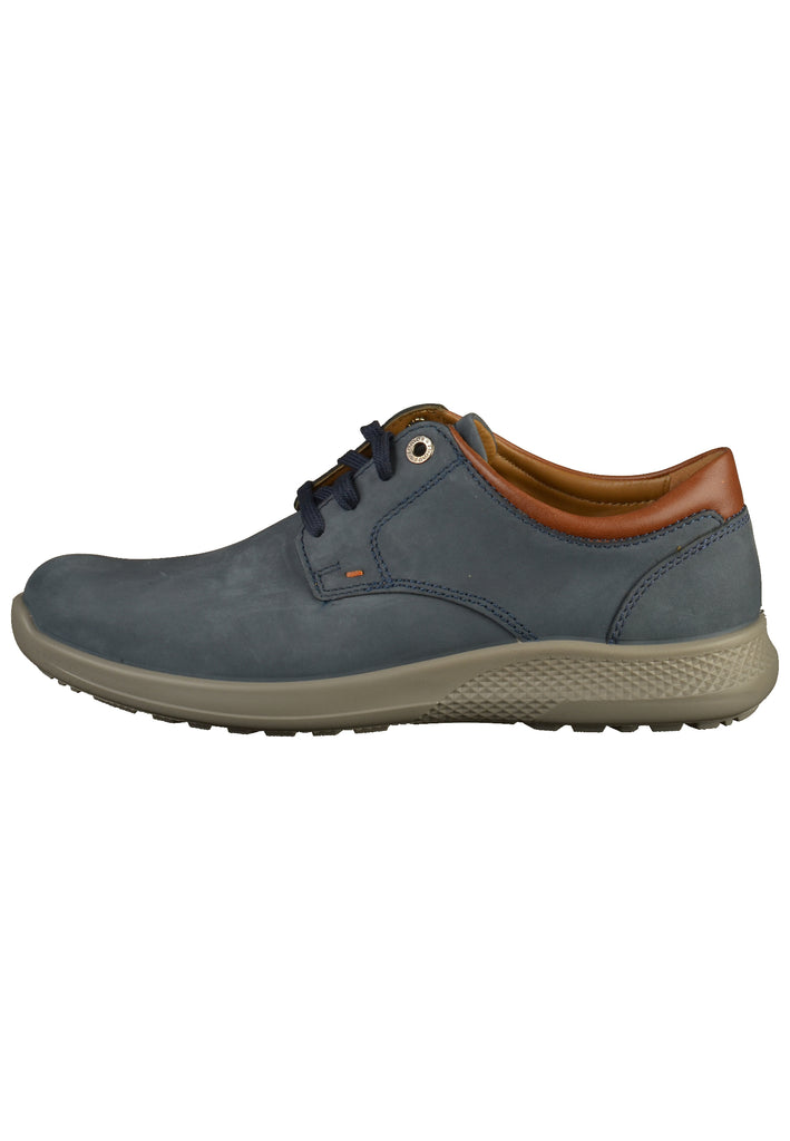 Jomos Halbschuhe Nappaleder Blau - surf4shoes