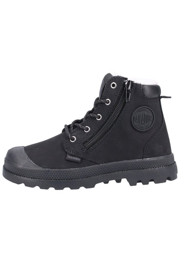 Palladium Stiefelette Leder Schwarz Warmfutter - surf4shoes