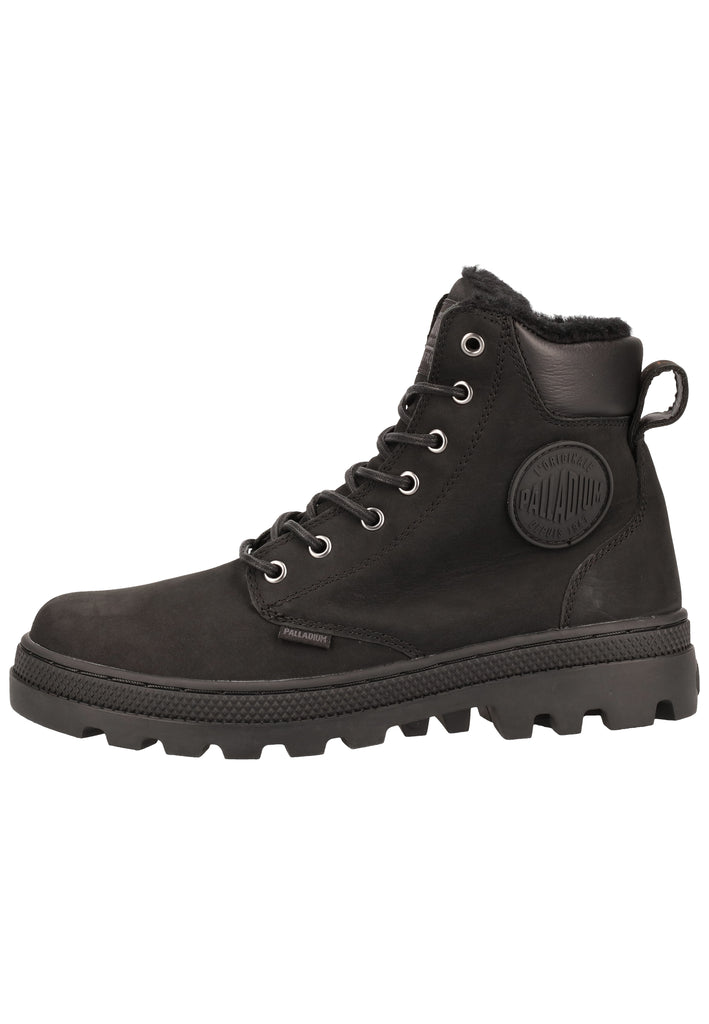Palladium Stiefelette Leder Schwarz Warmfutter - surf4shoes