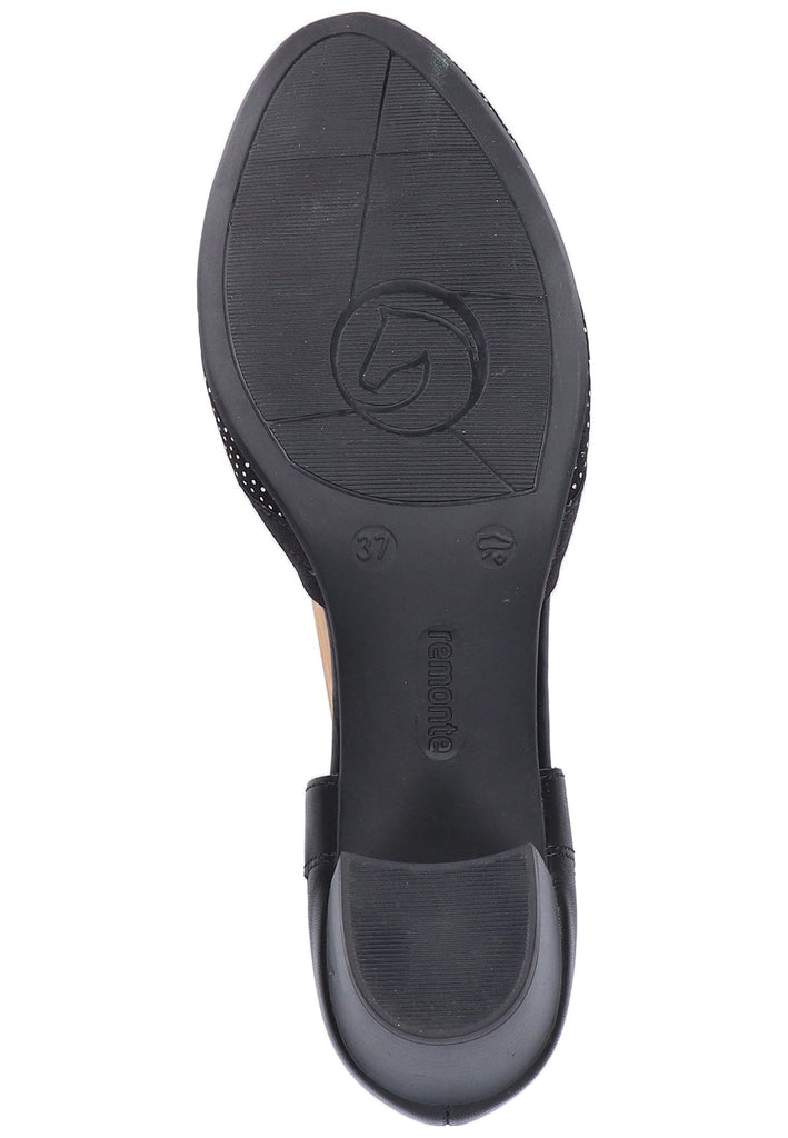 Remonte Pumps Lederimitat Schwarz/Weiß - surf4shoes