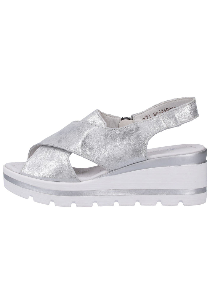 Remonte Sandalen Lederimitat Silber - surf4shoes