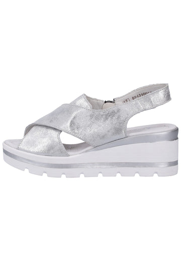 Remonte Sandalen Lederimitat Silber - surf4shoes