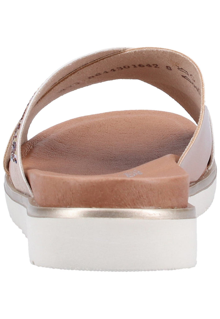 Remonte Pantoletten Lederimitat Rosegold - surf4shoes