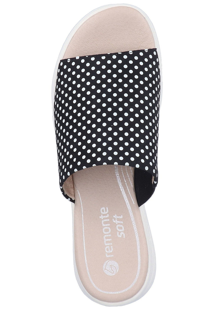 Remonte Pantoletten Lederimitat Navy - surf4shoes