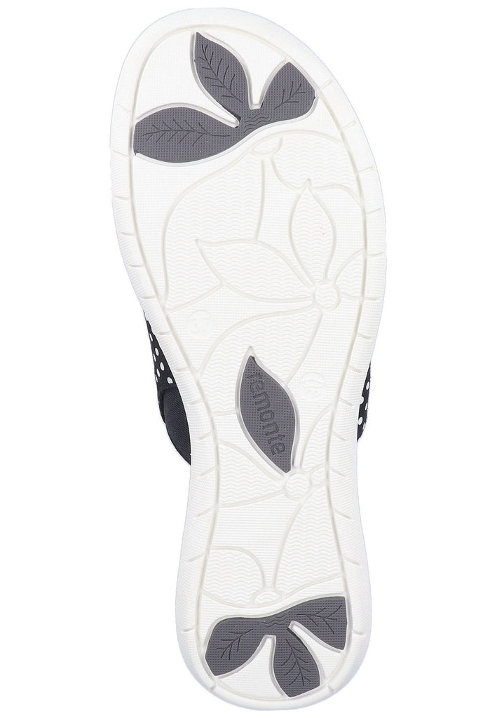 Remonte Pantoletten Lederimitat Navy - surf4shoes