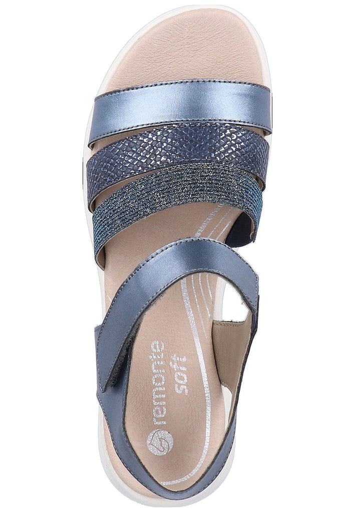 Remonte Sandalen Lederimitat Dunkelblau - surf4shoes