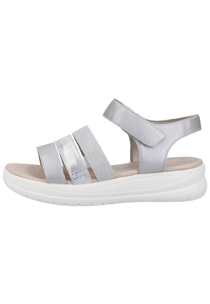 Remonte Sandalen Lederimitat Grau/Silber - surf4shoes