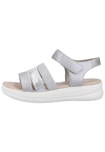 Remonte Sandalen Lederimitat Grau/Silber - surf4shoes