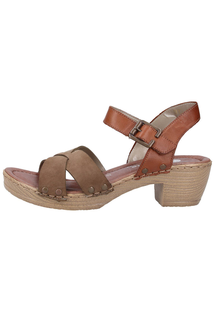 Remonte Sandalen Lederimitat Oliv - surf4shoes