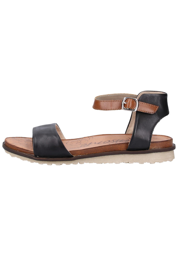 Remonte Sandalen Lederimitat Schwarz - surf4shoes