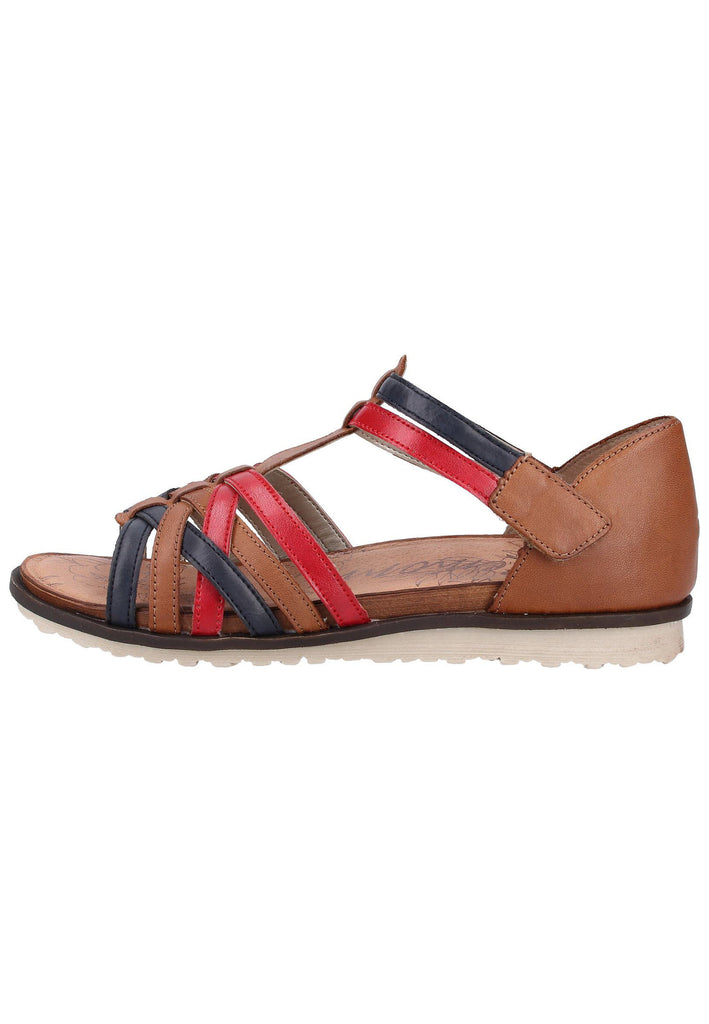 Remonte Sandalen Lederimitat Blau/Braun - surf4shoes