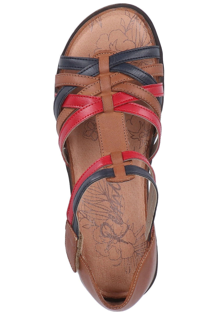 Remonte Sandalen Lederimitat Blau/Braun - surf4shoes