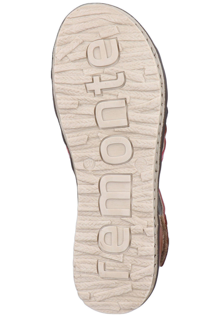 Remonte Sandalen Lederimitat Blau/Braun - surf4shoes