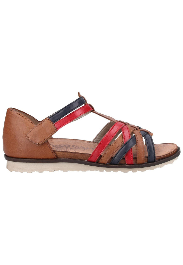 Remonte Sandalen Lederimitat Blau/Braun - surf4shoes